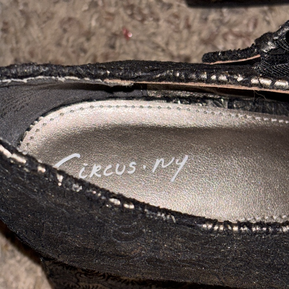 Circus NY by Sam Edelman Women's Kay Platform Black Pewter size 8.5 - Picture 9 of 11